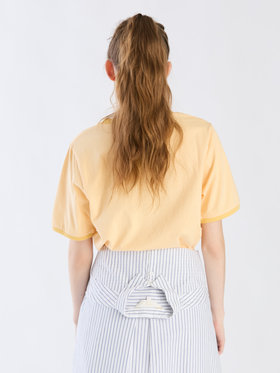 To b. by agnès b. 【Outlet】エンブロイダリーリンガーTシャツ オレンジ系その他