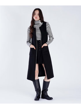 To b. by agnès b. 【Outlet】フロントジッパー ロング ジャンパーワンピース ブラック