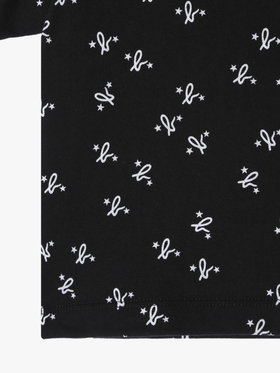 ENFANT ベビー ベビー 総柄プリント オーガニックコットン 半袖Tシャツ ブラック