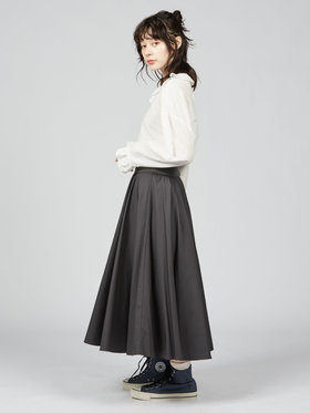 To b. by agnès b. コットン サーキュラー スカート グレー