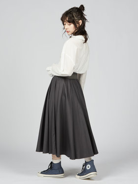 To b. by agnès b. コットン サーキュラー スカート グレー