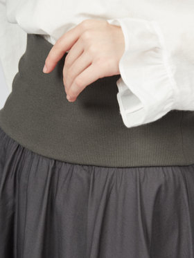 To b. by agnès b. コットン サーキュラー スカート グレー