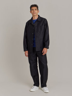 HOMME メンズ 【Outlet】AN53 VESTE agnes b.×Dolmen ワークジャケット ブラック