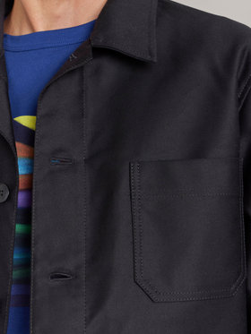 HOMME メンズ 【Outlet】AN53 VESTE agnes b.×Dolmen ワークジャケット ブラック