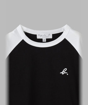 ENFANT ユニセックス キッズ "b." ロゴ 刺繍 コットン 半袖 Tシャツ ホワイト