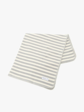 ENFANT ユニセックス 細ボーダー コットン ベビー ケット ベージュ系その他
