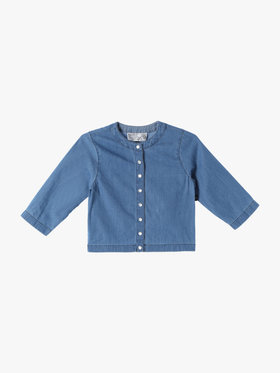 ENFANT ベビー TN45 L CARDIGAN ベビー カーディガン ブルー