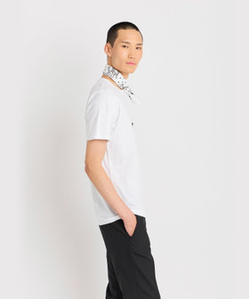 HOMME メンズ メンズ アイコニック プリント コットン 半袖 Tシャツ "Etoile" ホワイト