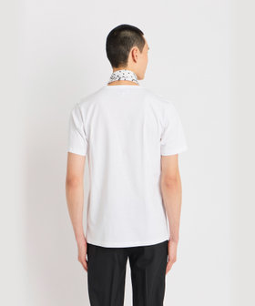 HOMME メンズ メンズ アイコニック プリント コットン 半袖 Tシャツ "Etoile" ホワイト