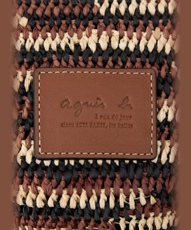 VOYAGE ウィメンズ バッグ＆ウォレット ラフィア トートバッグ ABX04-01 ブラウン系その他