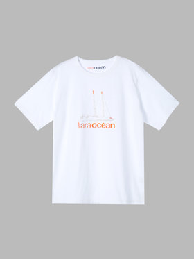 FEMME ウィメンズ TARA プリント半袖Tシャツ ホワイト