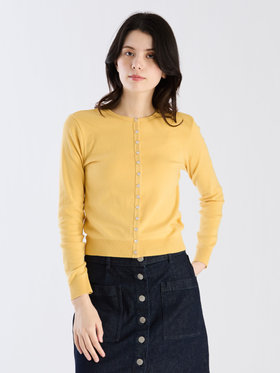 FEMME ウィメンズ 【Outlet】コットン ニット 長袖 カーディガンプレッション "Swing Nacre" イエロー系その他