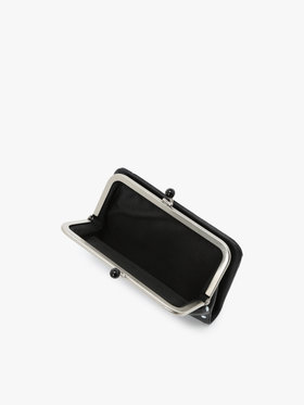 VOYAGE ウィメンズ バッグ＆ウォレット ドット レザー がま口 ウォレット ”Irene” PAW07A-01 ブラック
