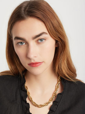 FEMME ウィメンズ チェーン ネックレス ”Esther” ゴールド