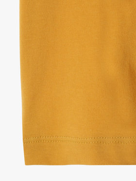 ENFANT ベビー ベビー ロゴ コットン 半袖 Tシャツ Agneau マスタード