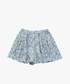 ENFANT ガールズ キッズ フラワープリント コットン フレア キュロット ブルー系その他