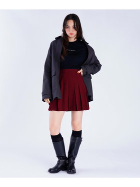 To b. by agnès b. コットン ロングスリーブ Tシャツ ブラック