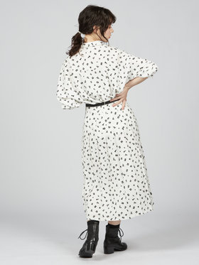 To b. by agnès b. 【Outlet】【セットアップ対応商品】トゥービーモノグラムプルスカート ホワイト