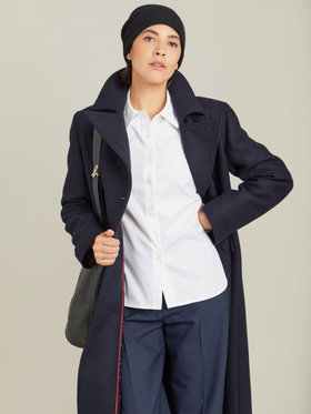 FEMME ウィメンズ コットンギャバジン カウボーイシャツ "Givre" ホワイト