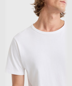 HOMME メンズ メンズ オーガニックコットン 半袖 Tシャツ "Coulos" ホワイト