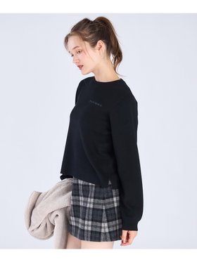 To b. by agnès b. 【Outlet】トラディショナル コットン ニット プルオーバー ブラック