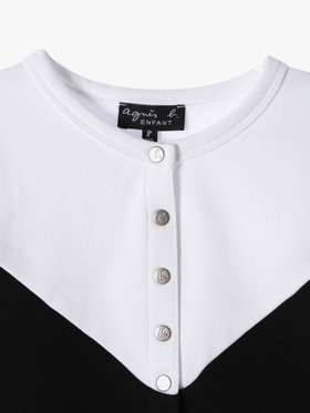 ENFANT ユニセックス M461 E CARDIGAN キッズ カーディガン ホワイト