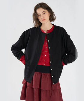 To b. by agnès b. To b. by agnes b.× green label relaxing コットン ビッグカーディガン ブラック