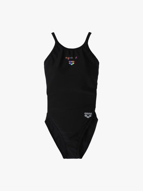 FEMME ウィメンズ agnes b. x arena フィットネス ワンピースオープンバック スイムウェア ブラック