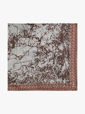 FEMME ウィメンズ シルク スカーフ "Brani" ブラウン系その他