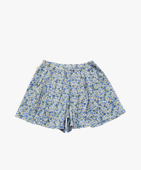 ENFANT ガールズ キッズ フラワープリント コットン フレア キュロット ブルー系その他