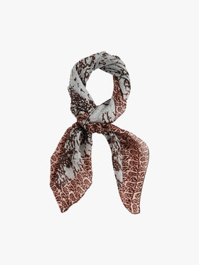 FEMME ウィメンズ シルク スカーフ "Brani" ブラウン系その他