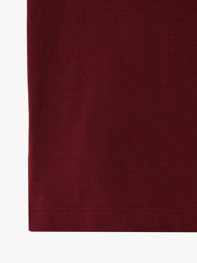 ENFANT ベビー ベビー ロゴ コットン 半袖 Tシャツ Agneau ボルドー