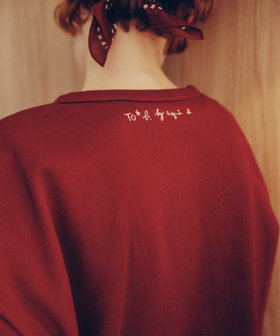To b. by agnès b. To b. by agnes b.× green label relaxing コットン ビッグカーディガン ボルドー