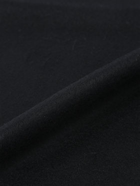 To b. by agnès b. 【Outlet】ロゴプレート カシミヤ ウール マフラー ブラック