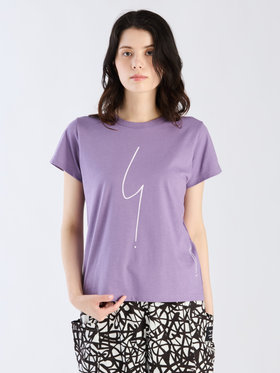 FEMME ウィメンズ アイコニック コットン 半袖 Tシャツ ”Point d'ironie” パープル系その他