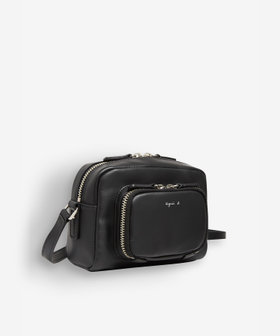 VOYAGE ウィメンズ バッグ＆ウォレット レザーミニショルダーバッグ "angele" NS14E-06 ブラック