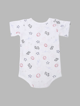 ENFANT ベビー ベビー コットン 半袖ボディ 2枚組 ホワイト