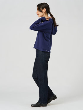 FEMME ウィメンズ コットン メルトン カーディガンプレッション ”Capuche” ネイビー