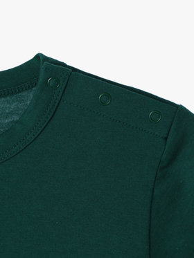 ENFANT ベビー ベビー ロゴ コットン 半袖 Tシャツ Agneau グリーン