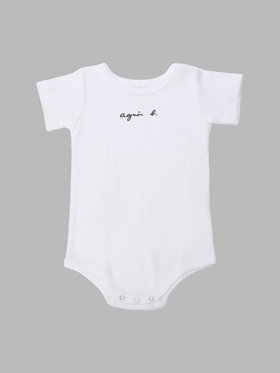 ENFANT ベビー ベビー コットン 半袖ボディ 2枚組 ホワイト