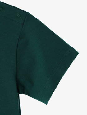 ENFANT ベビー ベビー ロゴ コットン 半袖 Tシャツ Agneau グリーン