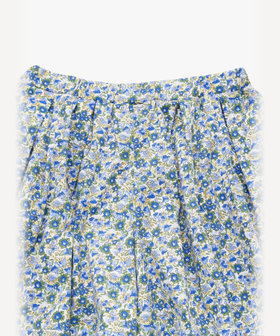 ENFANT ガールズ キッズ フラワープリント コットン フレア キュロット ブルー系その他