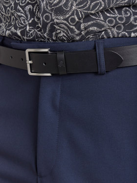 HOMME メンズ CU01 CEINTURE レザーベルト ブラック