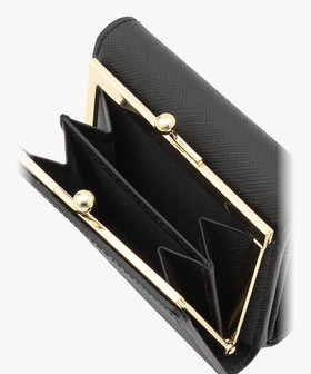 VOYAGE ウィメンズ バッグ＆ウォレット レザー 三つ折りがま口 ミニ ウォレット "ava" TAW02-10 ブラック