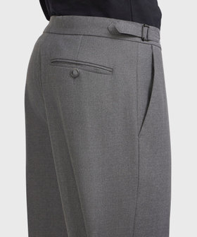 HOMME メンズ メンズ ウール スリムパンツ グレー