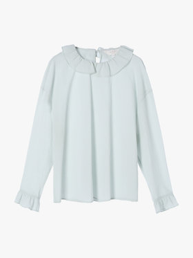 To b. by agnès b. 【Outlet】ピエロカラーブラウス グリーン