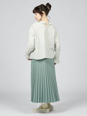 To b. by agnès b. 【Outlet】ピエロカラーブラウス グリーン