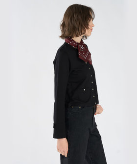 To b. by agnès b. To b. by agnes b.× green label relaxing オーガニックコットン ニュートラディショナルカーディガン ブラック