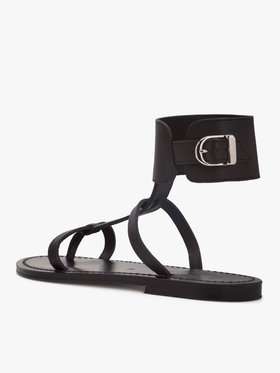 FEMME ウィメンズ 【Outlet】agnes b. × K.Jacques レザー サンダル ”Caravelle” ブラック