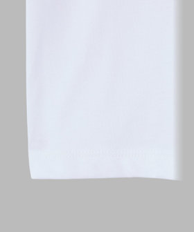 ENFANT ユニセックス キッズ "b." ロゴ コットン 長袖 Tシャツ "Etoile" ホワイト